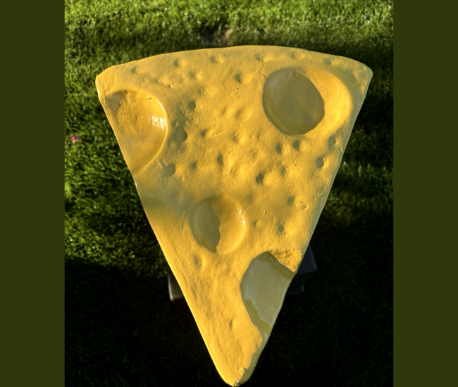 Cheese Stool  with Mouse Detail 