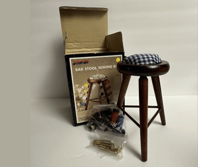 Vintage Barstool Sewing Kit (1985)