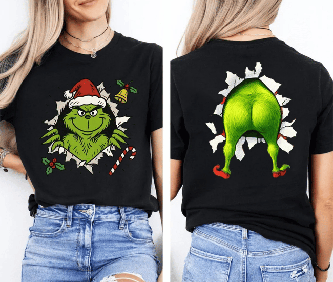 Grinch Santa Christmas T-Shirt