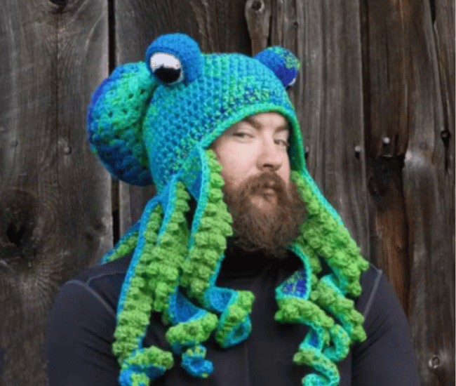 Hand-Knitted Octopus Tentacle Hat