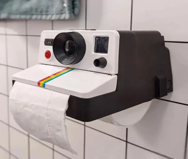 Retro Camera Toilet Paper Holder