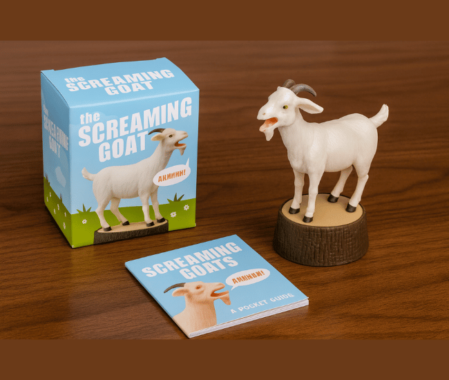 The Screaming Goat Book & Figure