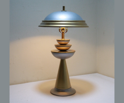 Art Deco Sci-Fi Fountain Lamp – Retro