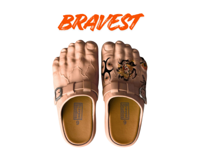 Bravest Customizable Tattoo Foot Clogs