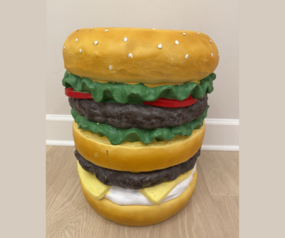 Cheeseburger Novelty Stool Table 19