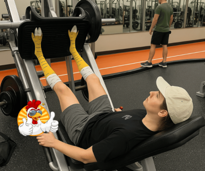 Chicken-Leg Knee-High Socks