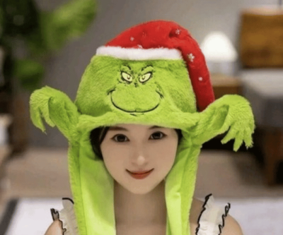 Unhinged Grinch Floppy-Arms Hat