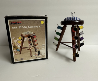 Vintage Barstool Sewing Kit (1985)