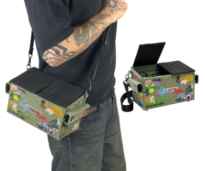 Viral Graffiti Dumpster Crossbody Bag