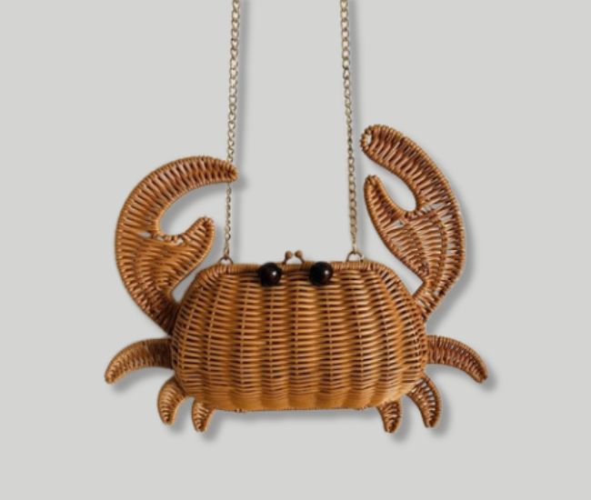 Tommy Bahama Wicker  Crab Purse