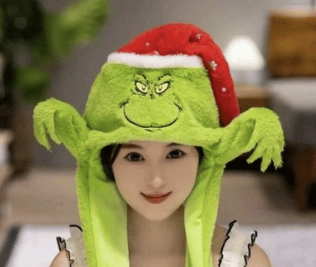 Unhinged Grinch Floppy-Arms Hat